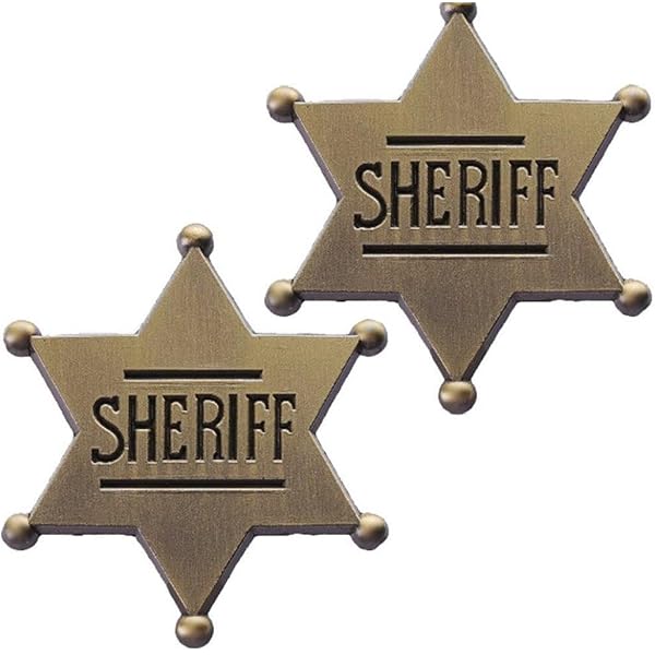 Amazon.co.jp: Six Point Ball Tipped Star Sheriff Badge by